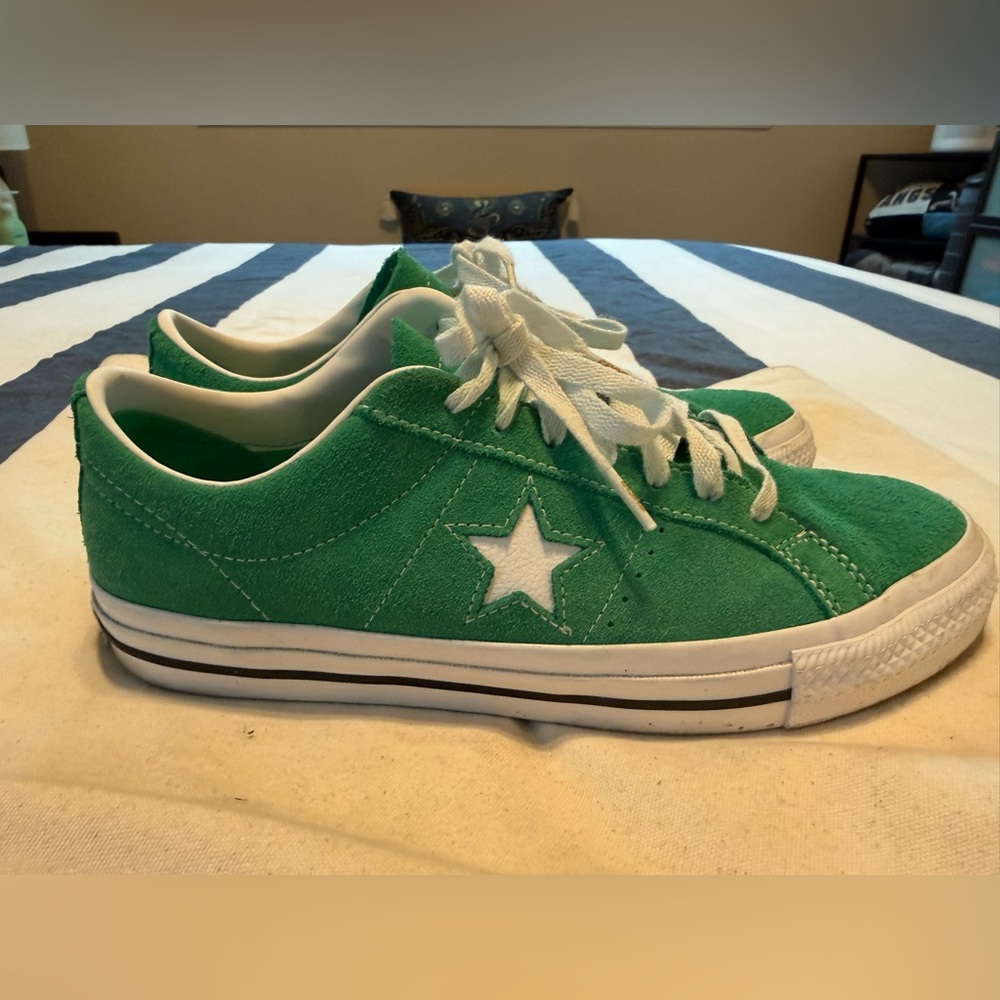 Converse One Star Green Suede Sneakers Mens 10